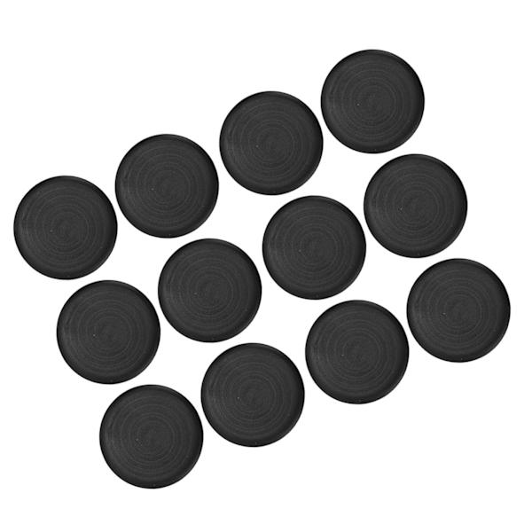 12 st Arcade-knappskydd Ersättningsmekaniska tryckknappsskydd för Kailh för Cherry för TTC för Akko för Glorious Switch Svart