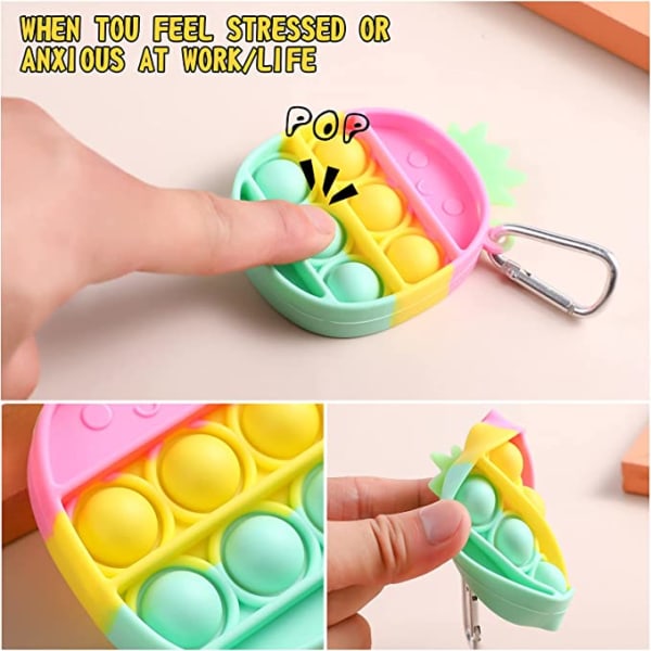 4xPop Its Fidget Leksak Mini Push It Pop