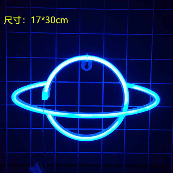 LED Planet Rocket Neonljus - Färgglad Ljusdesign 5
