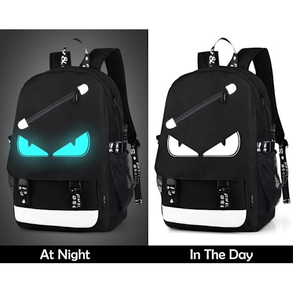 Luminous Laptop-ryggsekk med kode-lås og USB-port