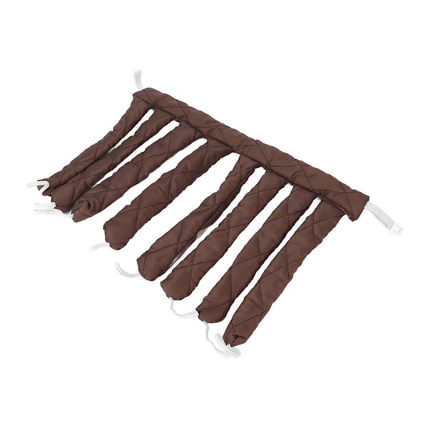 Värmefri Curling Rod för Sömn, Hårcurl Styling Roller Band för Kvinnor och Flickor, Extra Långt Hår, Brun