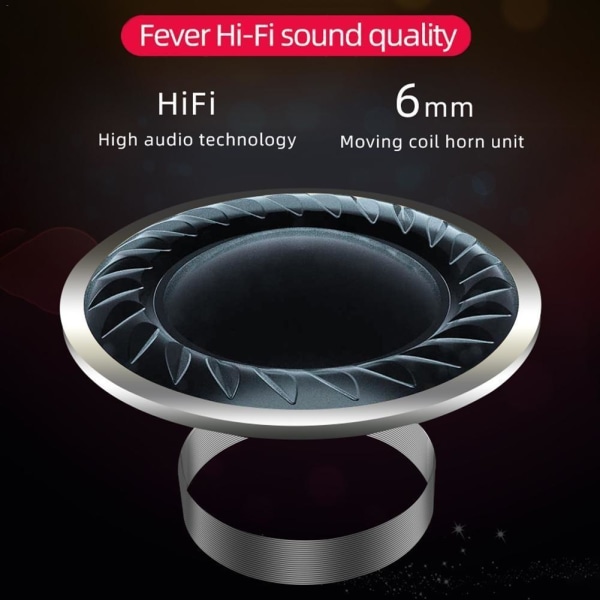 TWS-hörlurar för iOS & Android med Bluetooth 5.0 Svart