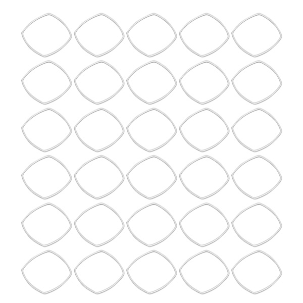 30 kpl Onttoja Kehyksiä Riipuksia Ruostumattomasta Teräksestä Korujen Muotteja DIY- käsitöihin Korvakorut Kaulakoru Pyöristetty Neliö Pieni Muotti