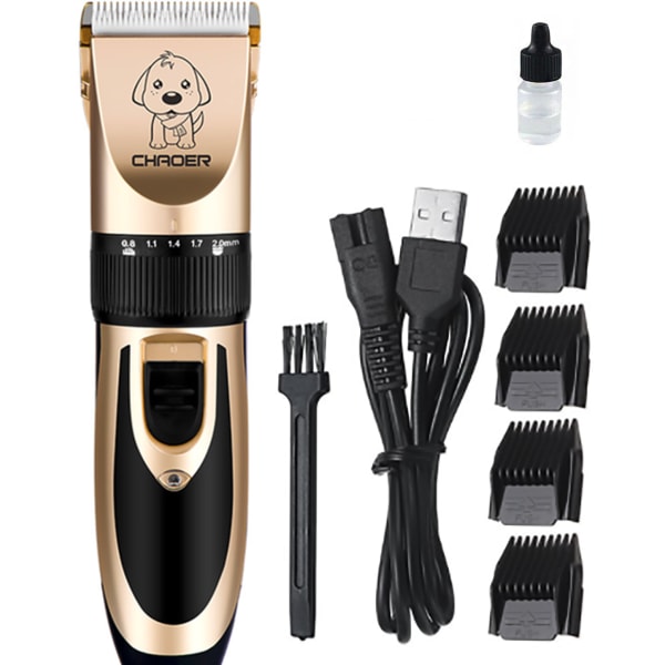 Hundetrimmer GOLD+ 60 db Hurtig Trådløs Pelstrimmer USB