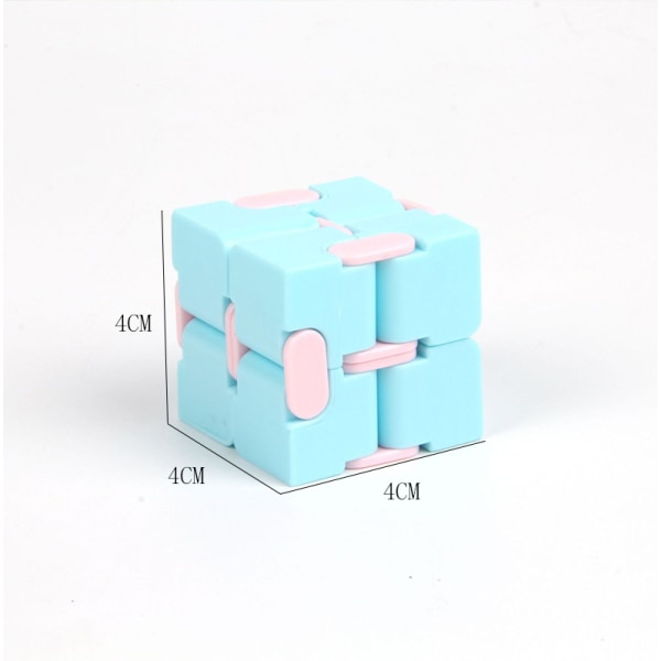 Infinite Cube dekompresjonsartefakt lommekube Macaron lomme flip kube dekompresjon mini lomme kube Blue Infinite Cube Boxed