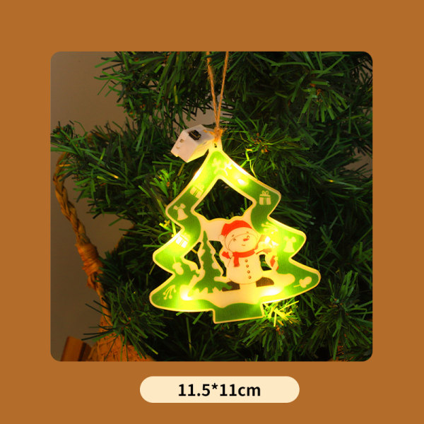 Fargede lys Juletre anheng Christmas Festival Festeanordning Dekorasjon Lighting Chain Christmas Tree
