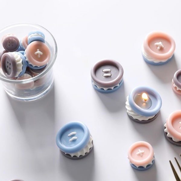 Knapper stearinlysform e Form DIY