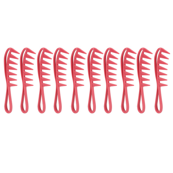 10 stk Bredtannet Kam Ergonomisk Håndtak Runde Kanter Hudvennlig Styling Bred Kam for Menn Kvinner Hårstyling Hår Salonger