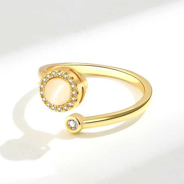 Roterande ring för kvinnors unika design, moderiktig och personlig roterande ring Instagram G Adjustable
