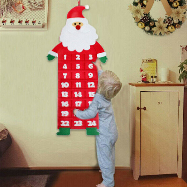 Julekalender med snemand print Santa Claus