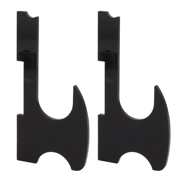 2 stk Lysstjerner Stativ Veggmontert Holder Akryl Enkel Installasjon Tryllestav Stativ for Tryllestav Cosplay Svart