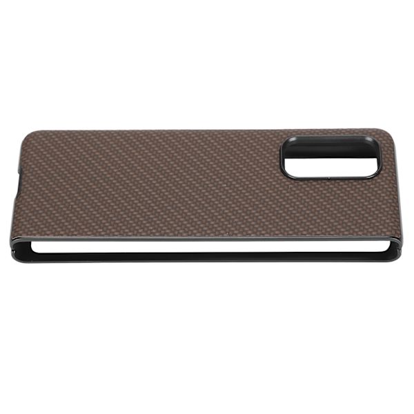Kolfiber-Texturerat Telefonfodral för Xiaomi MIX FOLD ABS Smartphone Skyddsfodral Brun