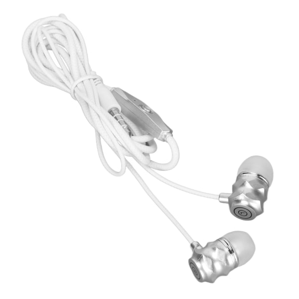 JY‑074 Langalliset kuulokkeet Stereo Bass Noise Canceling Isolating Earphones with Microphone for IOS for AndroidWhite