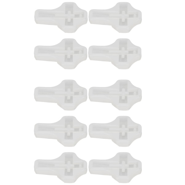 10 stk Silikon Korsformede Forme Sikre Elastiske Bløde Let at Frigøre Multifunktionelle Vedhæng Støbningsforme til Smykkefremstilling DIY