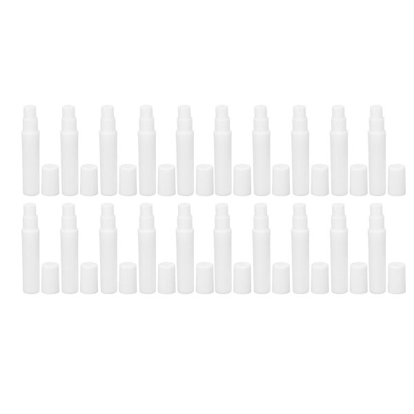 20 STK Mini sprayflaske 5 ml hvid ABS fin tåge genopfyldelig tom sprøjteflaske til parfume