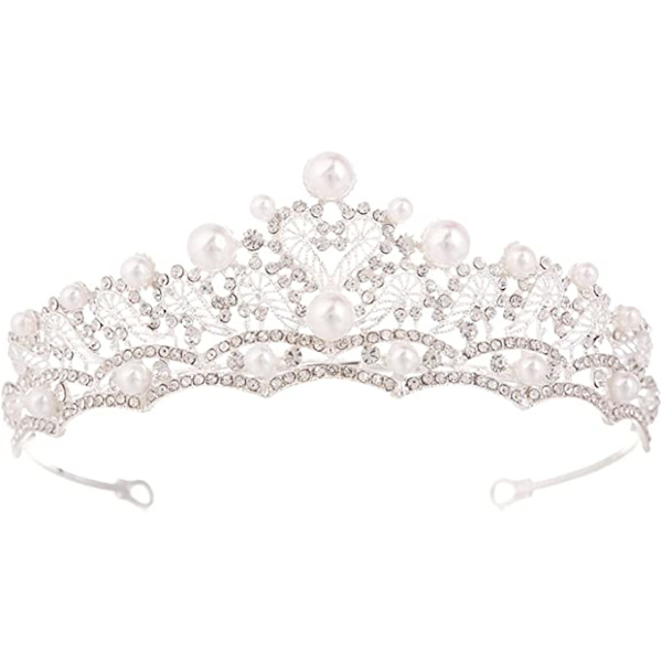 Brud tiara diadem, bryllupskrone brud tiara krone