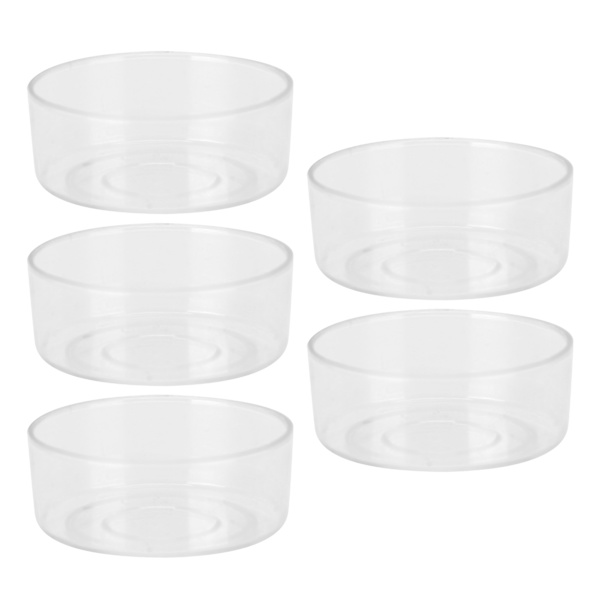 50 stk DIY Plastik Lysform Transparent Varmebestandig Lysfremstilling Tilbehør Rund Form