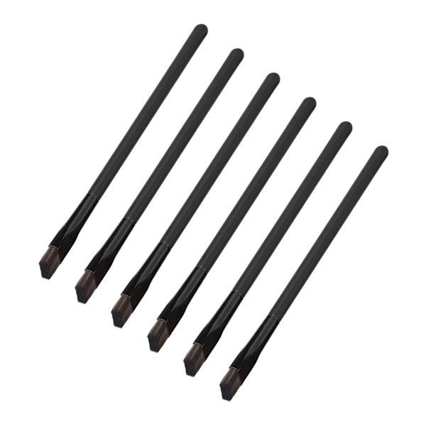 6 st Eyebrow Penslar Multifunktionella Ögonmakeup Concealer Pensel Kvadratisk Vinklad Brynpensel Set