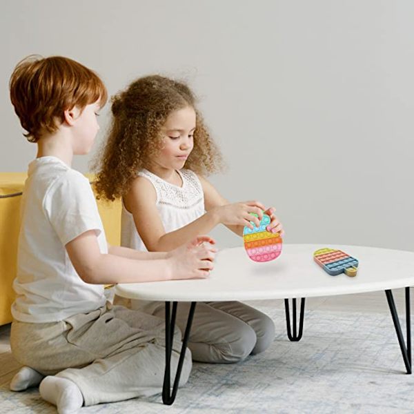 2-pack Pop It Fidget-leksaker för barn och vuxna