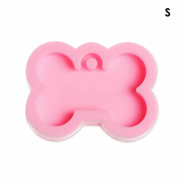 Silikonijalka muotoinen riippuva mold Dog Tag Keychain Resin CS Pink