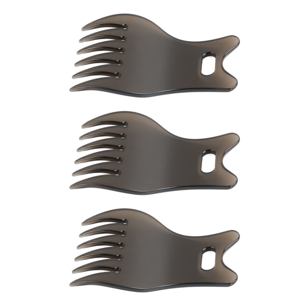 3-pack Böjbar Kam Durable ABS Bred Stor Säker Multifunktionell Tand Hårstil Kam för Långt Tjockt Hår Styling