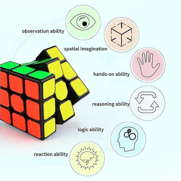 3x3 Professionel Rubiks Cube Warrior Uddannelsesmæssige Legetøj 1