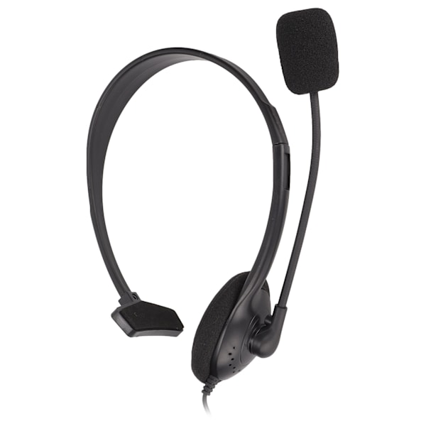 S480 Telefon Headset 3,5 mm Stik Støjreduktion Justerbar Enkelt Øre Kundeservice Headset til Computere Sort