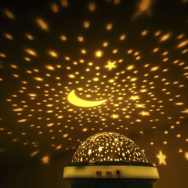 LED stjernehimmel lampe projeksjonslampe barnerom green