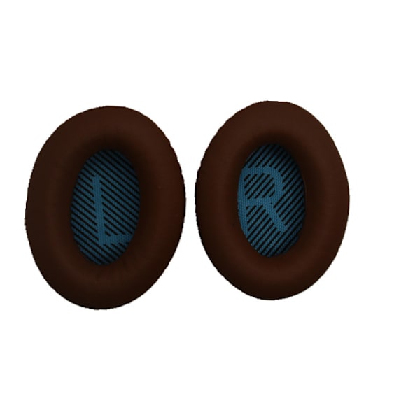 BOSE hörlursfodral QC35 QC2 QC25 QC15 AE2i hörlursöronkuddar i havsbomull Brown with Blue Lr Pad Cotton