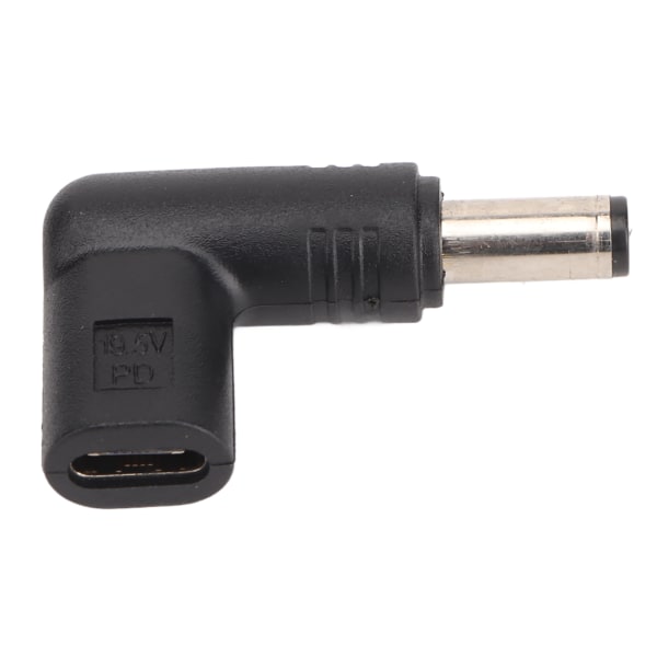 USB Typ C hona till DC 5,5x2,1 mm adapter 100W PD snabbladdning 90 grader vinklad USB C till DC-kontaktomvandlare
