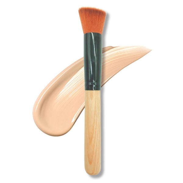 Effektiv blød flad vinkel makeup børste foundation