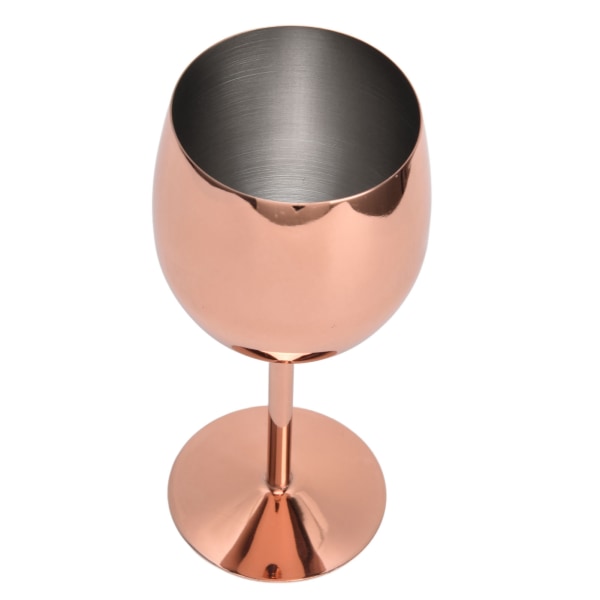 350ml Rödvin Glas Rostfritt Stål Goblet Titanize Cocktail Champagne Glas för Kök Fest Bar