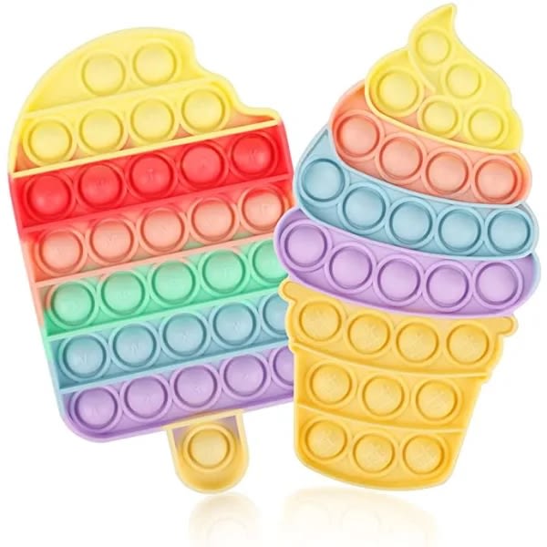 2-pakkauksen Pop It -fidget-lelut lapsille ja aikuisille
