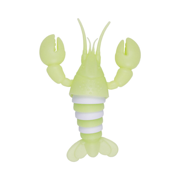 Stor Lysende Hummer Dekompressionslarve Sneglen Puslespil Trykaflastning Fingerspids Eksotisk Interaktivt Legetøj Pink+White(Luminous 17*8.5*4.5)
