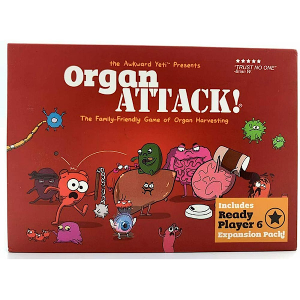 Människokroppens Organ Attack - Kortspel, Brädspel, Festspel, Familjespel