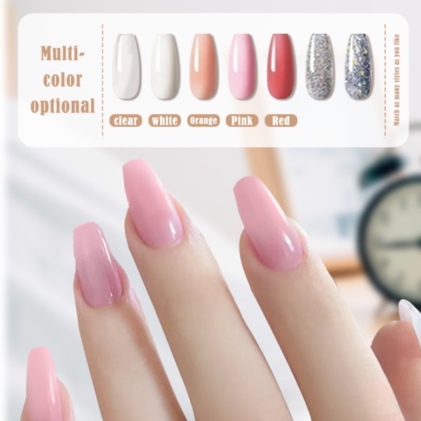 Nagelgellackset nagelset polygelset