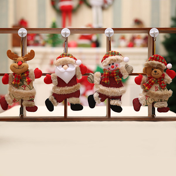 Joulukuusen koristeet pieni nukke tanssiva vanha mies lumimies riipus snowman