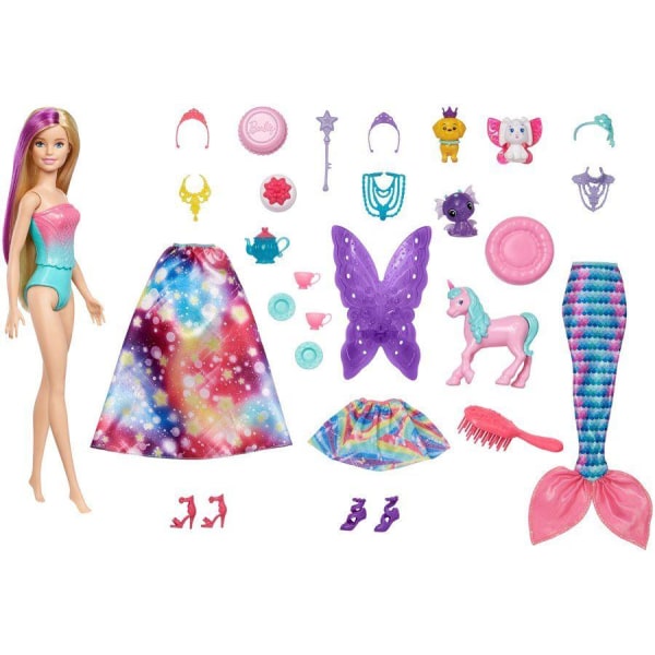 Barbie Dreamtopia adventskalender Flerfärgad