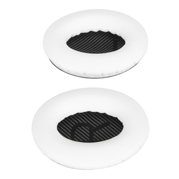 Ersättningsöronskydd Mjuka Proteinläder Minnesskum Hörlurskuddar för QC35 35ii QC25 QC15 QC2 AE2i AE2W Vit