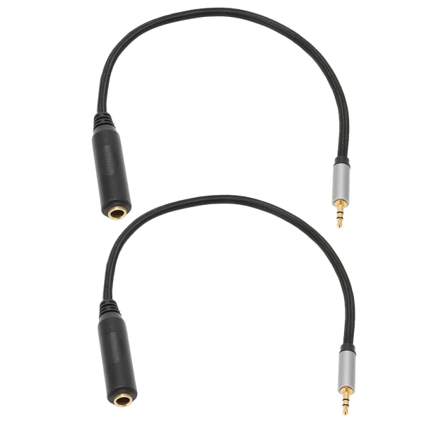 3.5mm Male to 6.35mm Female Cable Lossless 1/4in to 1/8in Instrument Cable for Headphone Mixer Home Stereo 11.8 Inch