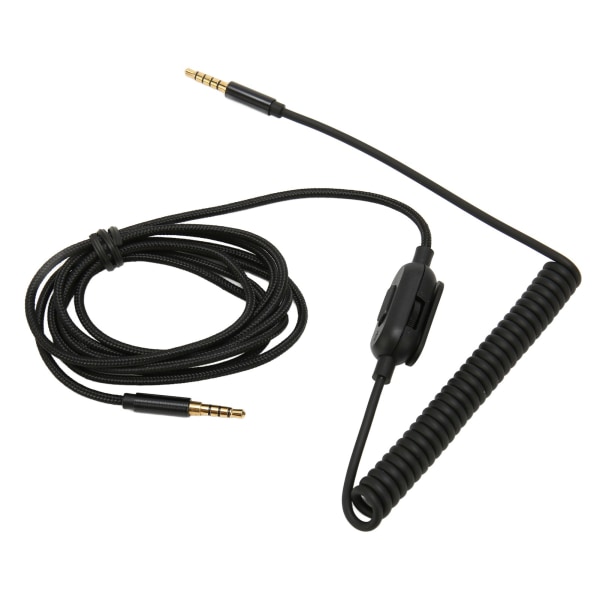 Hörlurar Spiral Kabel 6,6ft Justerbar Volym Ersättning Ljud Fjäder Kabel med Mute Switch för Astro A10 A30 A40
