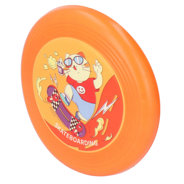 Flygande Frisbee för Barn, Vikbar, Förälder-Barn Interaktion, Fysisk Träning, Mjuk PU Sportfrisbee för Utomhuslek, Katt
