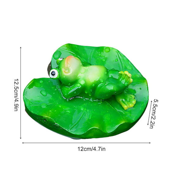 Flydende Blad Dekoration Harpiks Kunstige Blade Statue Ornament til Pool Springvand Akvarium Vand
