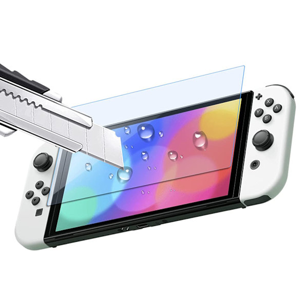 Switch OLED Skärmskydd Härdat Glas 3-pack