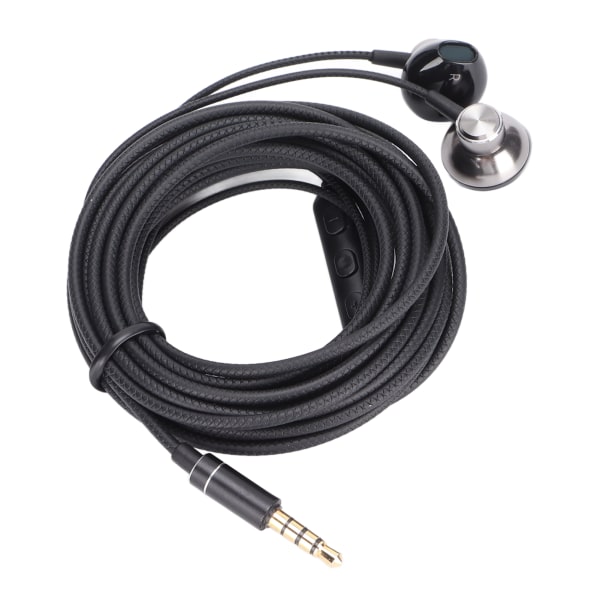 D20 Trådbundna hörlurar Trådbundna öronsnäckor Hörlurar Automatisk brusreducering Inbyggd mikrofon 3,5 mm Svart