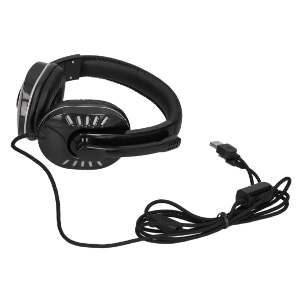 Gaming-hodetelefoner Lysende kablet headset med støydempende mikrofon for spillkonsoll