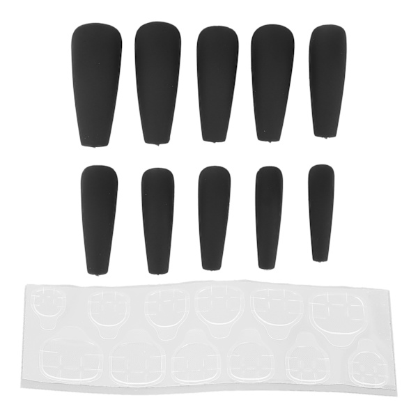 10 stk Lange Kiste Glansfulde Falske Negle Kunstige Tryk På Fuld Dækning Falske Spidser Negle Manicure Tilbehør til Kvinder Piger N5355-08