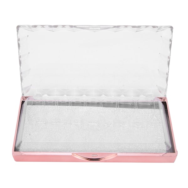 16 Fack Förvaring av Falska Naglar, Bärbar Akryl Falsk Nagelbox för Hemma-Salong A-Stil
