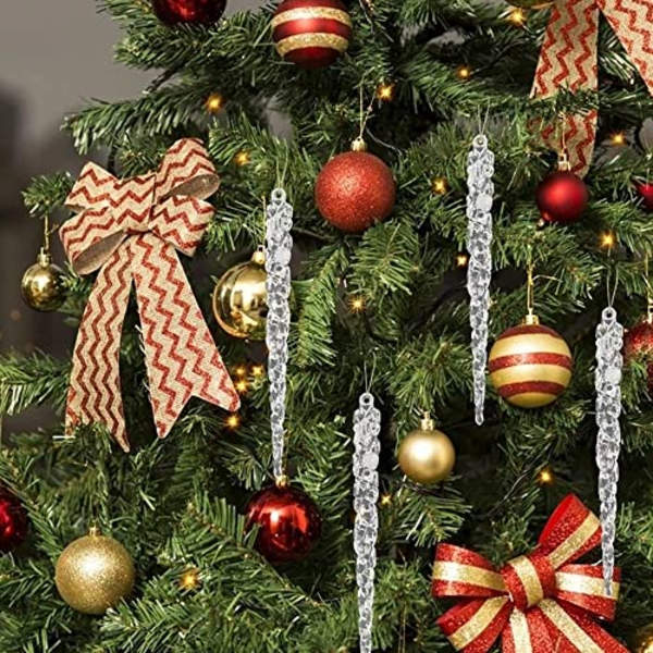Julgranspynt Iskristaller Hängande Iskristall Akryl Hängande Julgranspynt transparent