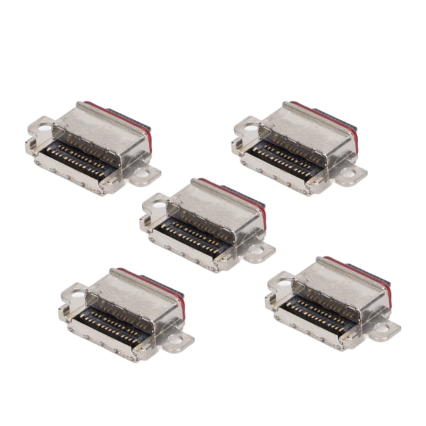 5 stk Type C USB Oplader Stikkontakt Data Opladningsport Haleprop til Galaxy S10